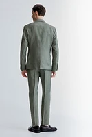 Slim Fit Linen Suit Pants