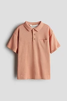 Polo en soie mélangée