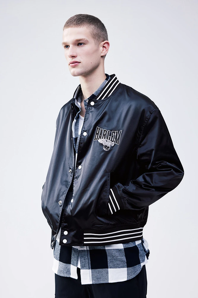 Satin Baseball Jacket