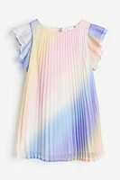 Robe trapèze plissée