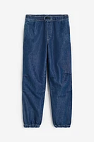 Denim Parachute Joggers