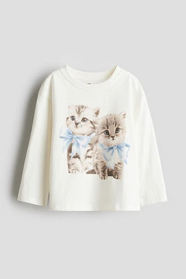 Haut imprimé en coton