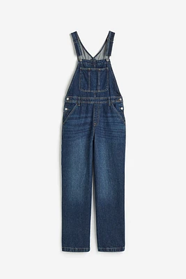 Straight Denim Overalls