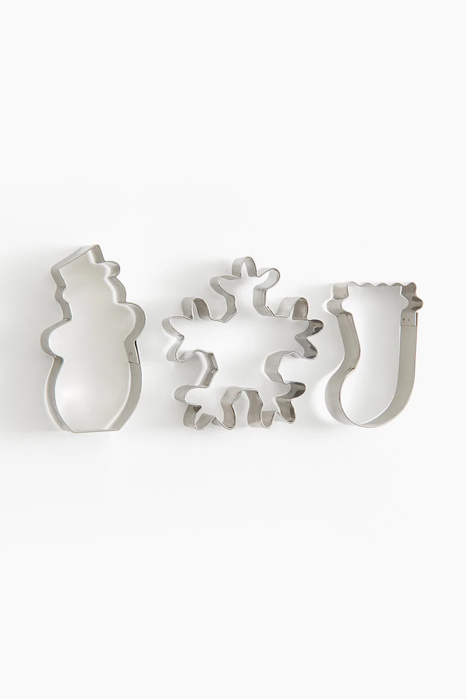 3-pack Metal Cookie Cutters