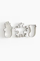 3-pack Metal Cookie Cutters