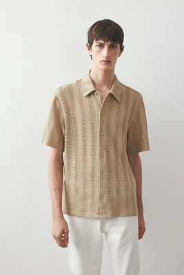 Regular Fit Jacquard-Knit Shirt