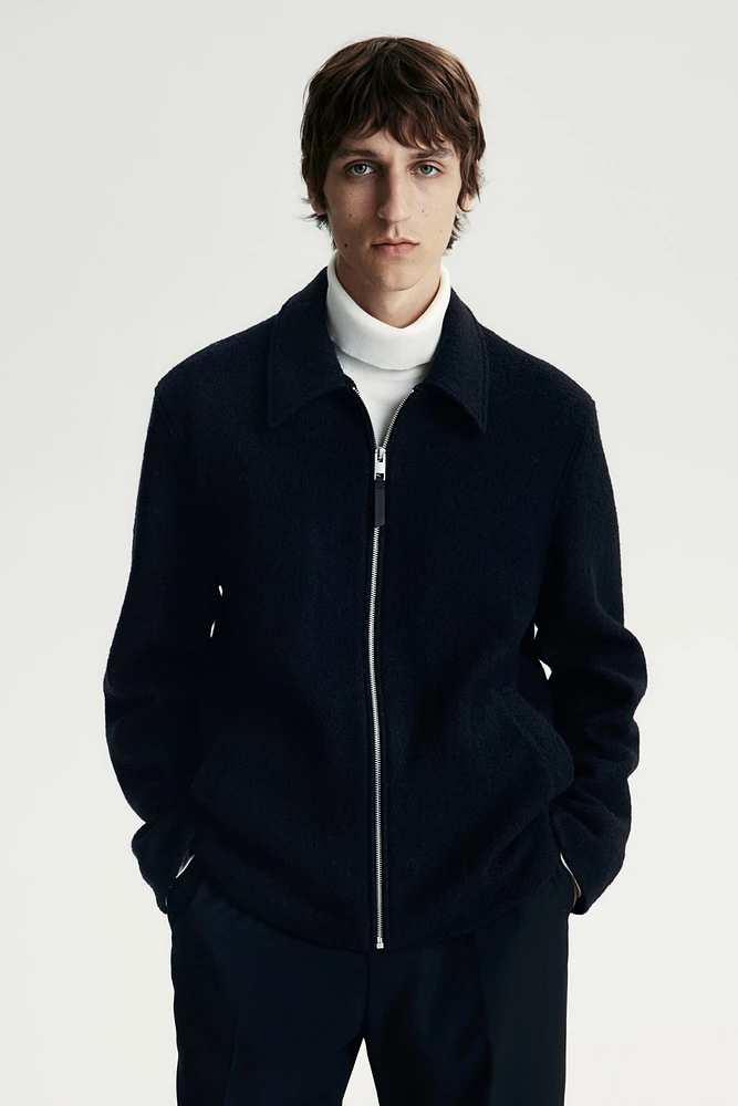 Regular Fit Wool-Blend Jacket