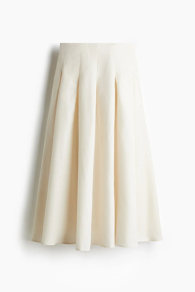 Long Pleated Skirt