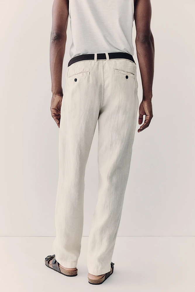 Regular Fit Linen Pants