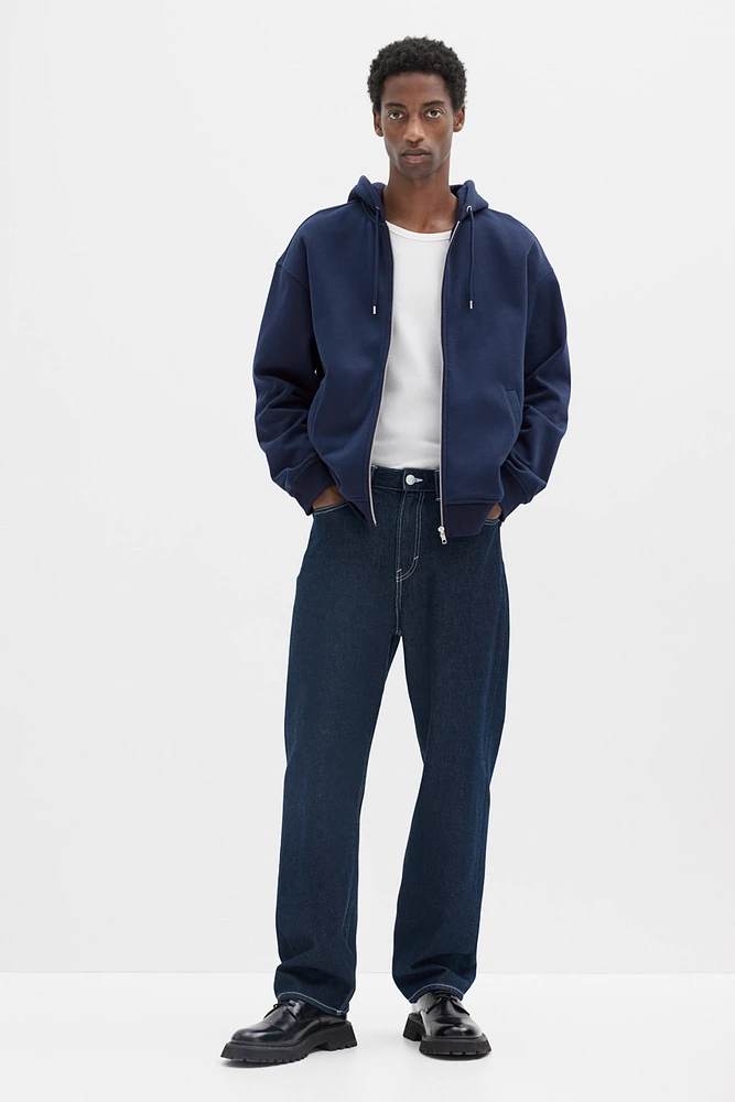 Veste à glissière Coupe Flottante avec capuchon