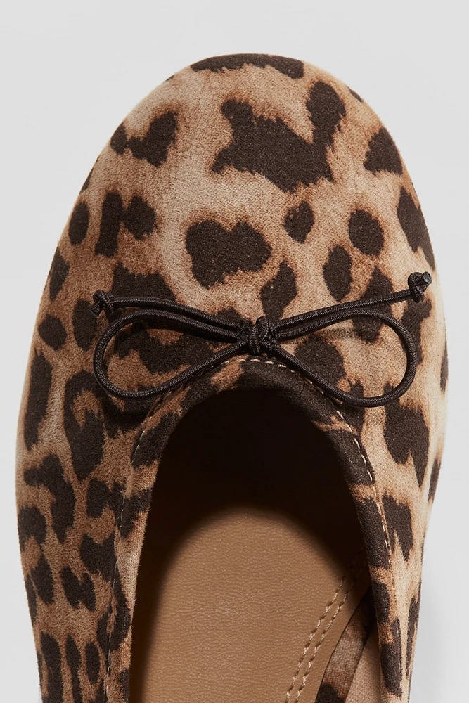 Bow-Detail Ballet Flats