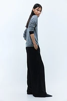 Wide-Leg Drawstring Pants