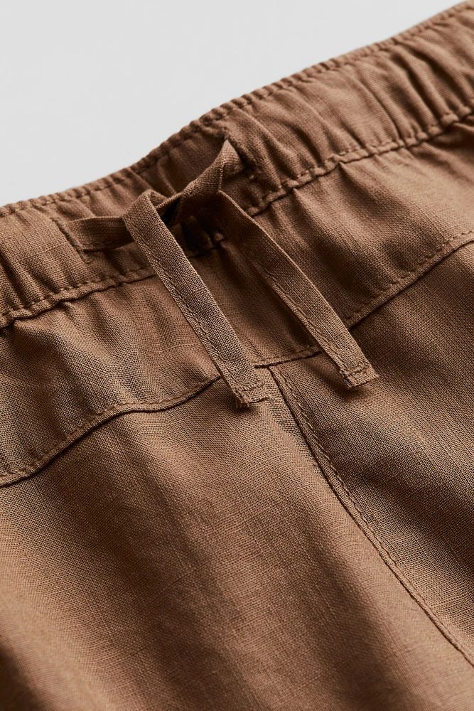 Linen-blend Pants