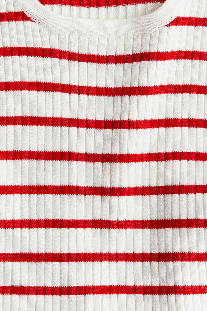 Débardeur en tricot côtelé