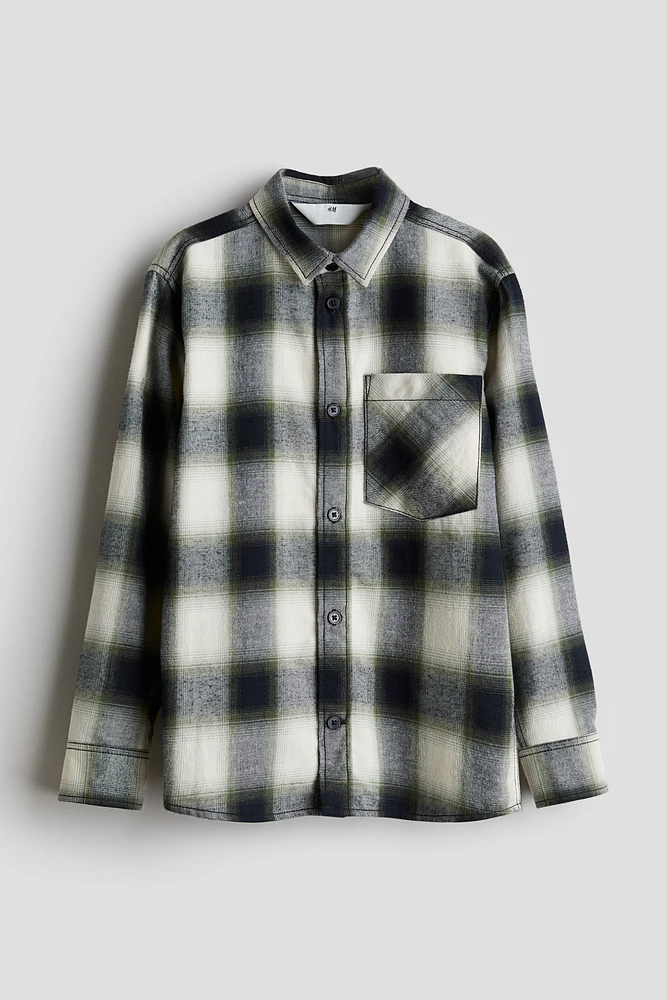 Chemise en flanelle de coton