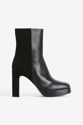 Leather Boots with Heel