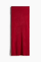 Rib-Knit Pencil Skirt