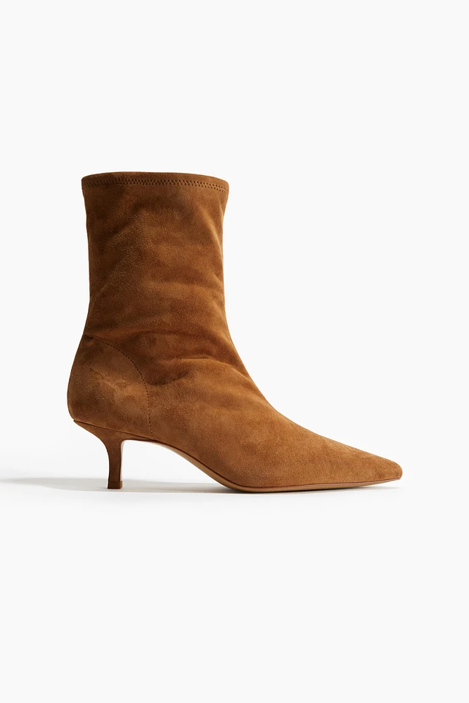 Suede Sock Boots