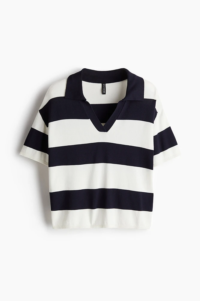 Polo ample en fin tricot