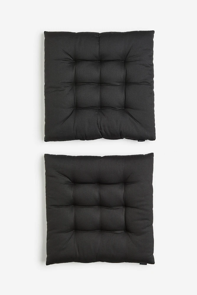 Lot de 2 coussins de chaise en coton