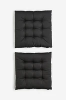 Lot de 2 coussins de chaise en coton