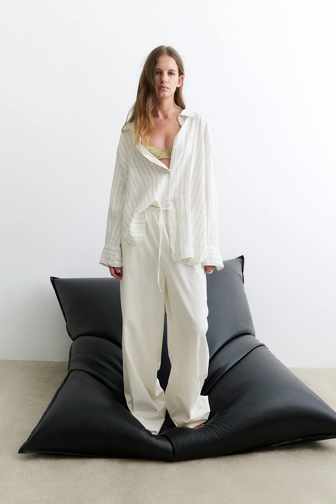 Linen-Blend Shirt