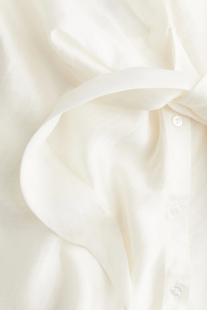 MAMA Before & After Tie-Detail Shirt