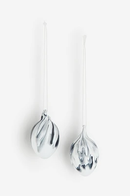 Lot de 2 décorations à motif
