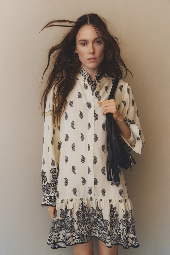 Robe en viscose à motif
