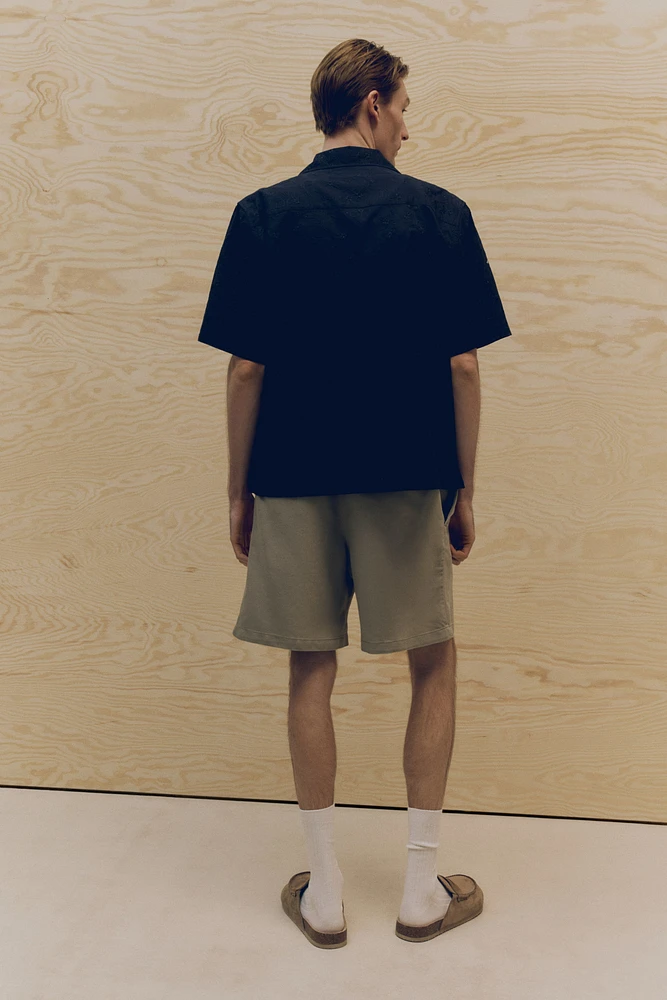 Short décontracté en lin mélangé