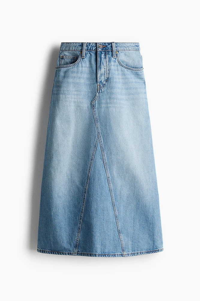 Jupe trapèze en denim
