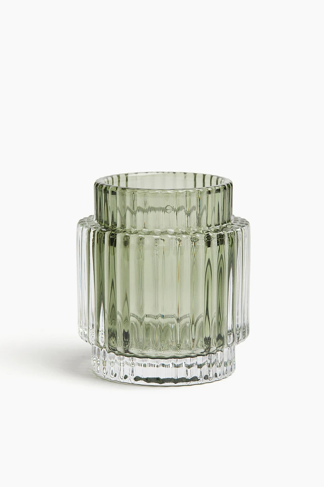 Glass Candle Holder