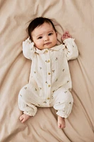 Cotton muslin romper suit