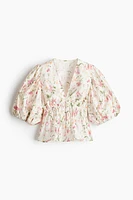 Blouse à encolure en V