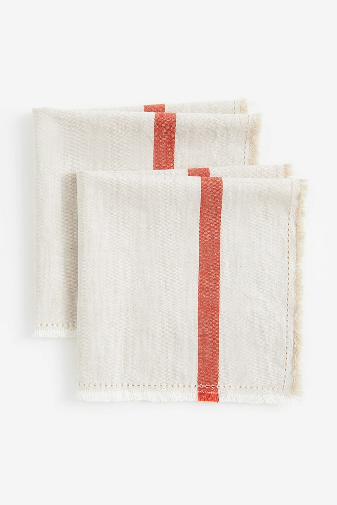 2-pack Fringed Napkins