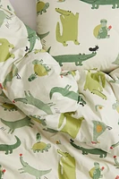 Patterned Twin Duvet Cover Set