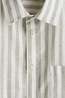Regular-Fit Linen-Blend Shirt