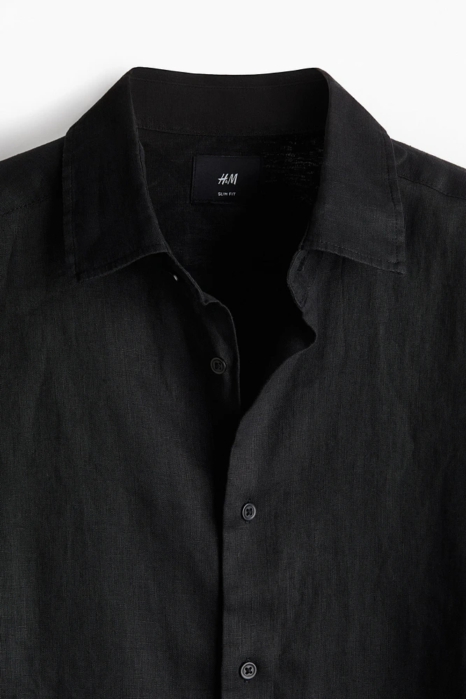 Slim Fit Linen Shirt