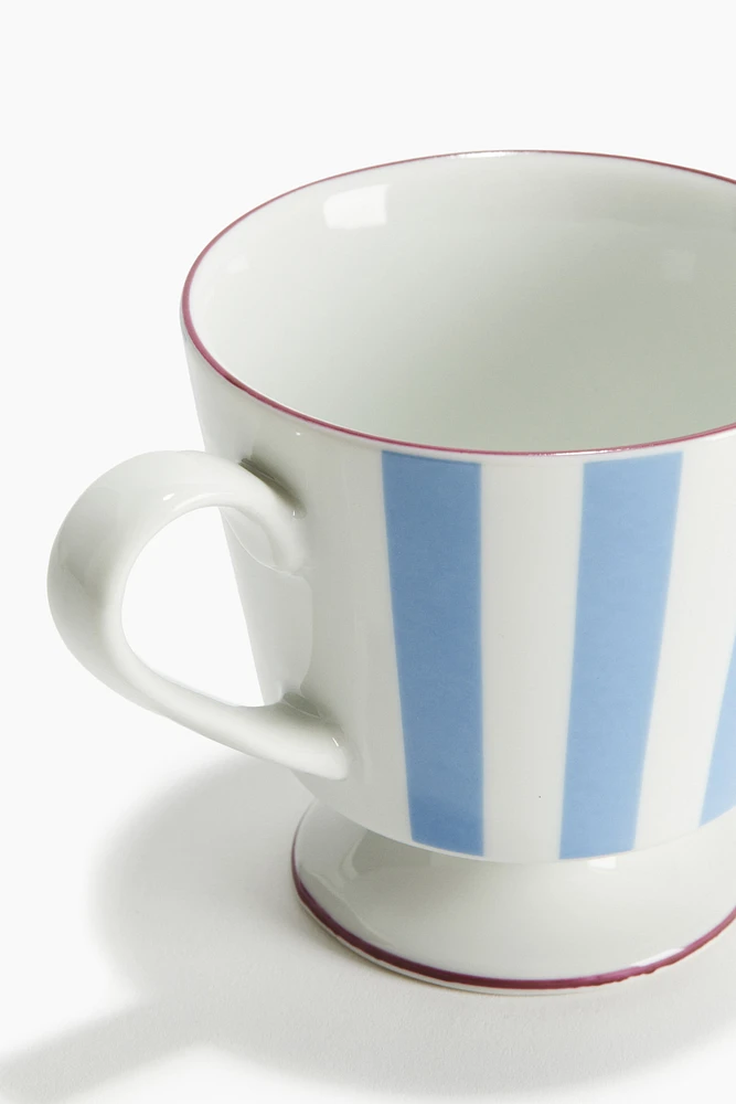 Footed Porcelain Mug