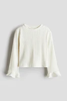 Flared-Sleeve Jersey Top