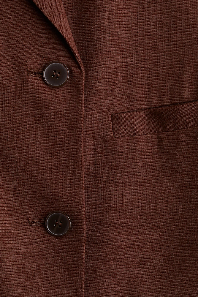 Linen-Blend Vest