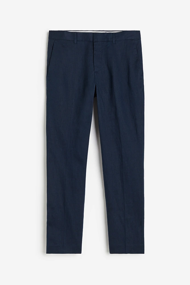 Slim Fit Linen Suit Pants