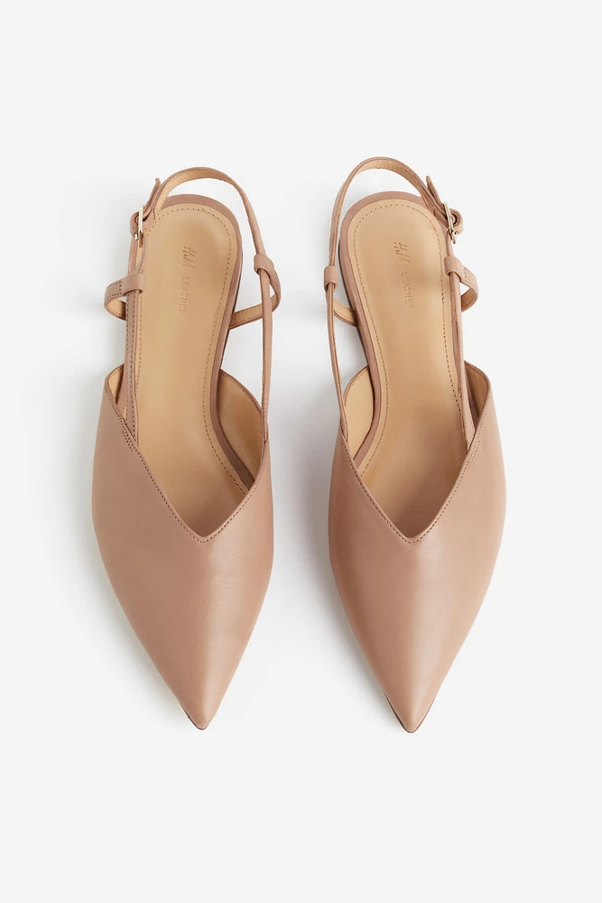 Leather Slingbacks