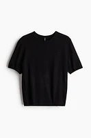 Fine-knit T-shirt