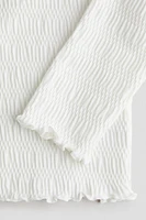 Smocked Jersey Top