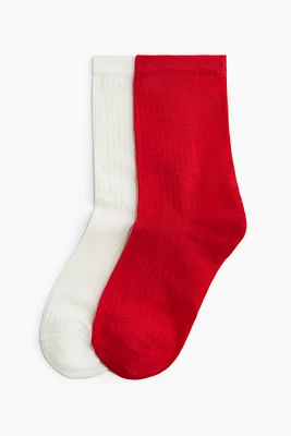 2-Pack Ribbed Socks