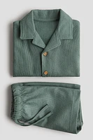 2-Piece Terry Resort Shirt and Shorts Set