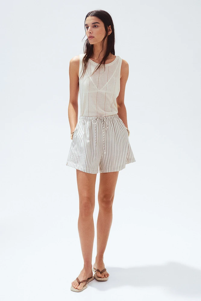 Short avec cordon de serrage