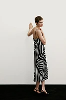 Draped Cowl-neck Dress