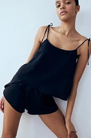 Pajama Camisole Top and Shorts